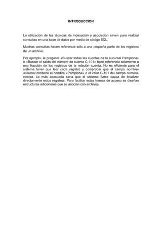 Indexacion asociacion