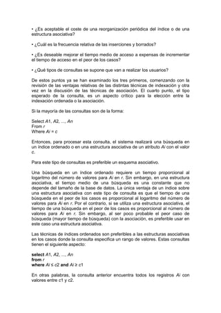 Indexacion Y Asociacion