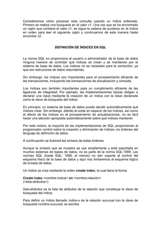 Indexacion Y Asociacion