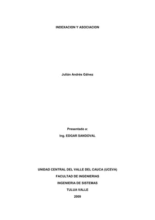 Indexacion Y Asociacion
