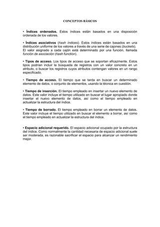 Indexacion Y Asociacion