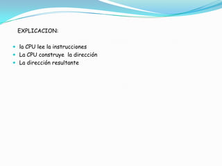 EJEMPLO: supongamos que la posición de memoria $0315 se encuentra almacenado el valor $0F  y se desea acceder a esta posición utilizado el modo de direccionamiento indexado con desplazamiento de 16 bits; entonces: solución :LDX#$5    ; X=$5  o (5h) dirección a ser apuntada  por el registro XLDA$0310,X ;  carga el registro A con el valor almacenado en la dirección de memoria  correspondiente  a la suma  del valor registrado índice X ($5) y el valor  constante de 16 bits que acompaña la instrucción ($0310);  $0310+$5=$0315Lo anterior secuencia de instrucciones ilustra la forma  de  almacenar en le registro Acumulador  (A)  y el valor almacenado en la dirección 0315h, apuntada por el registro índice (X)  y complementada por un valor de corrimiento de 16 bits