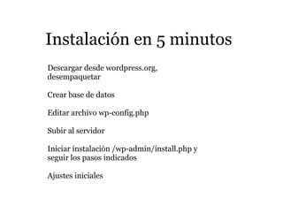 Implementando blogs usando Wordpress
