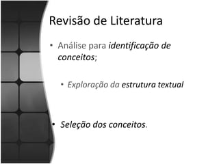 Modelo de Leitura DocumentáriaCombina: abordagem sistemática +questionamentos (Norma 12.676, ABNT)+    parte da estrutura textual que devem se localizar os termos desejados