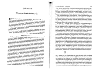Isto é. itens em que dois termos, usados por quem faz a busca numa relação e, e
sendo ambos descritores mais importantes (M), virão em primeiro lugar, segui-
dos daqueles em que apenas um dos dois seja um descritor mais importante, e
depois por aqueles em que ambos sejam somente descritores menos impOliantes (m).
Alguns serviços de informação ultrapassaram uma escala de ponderação de
dois pontos. No 810SIS, por exemplo, houve época em que eram atribuidos cabe-
çalhos conceituais [Concepl Headings] em qualquer um de três 'níveis de ênfa-
se': primário (o item aparece sob este cabeçalho em índices impressos), secun-
Assim, alguém interessado em aliigos que tratem diretamente do assunto' lfde-
res do Oriente :Médio' exigü)a que ambos os termos, ORIENTE MÉDIO e LÍDERES
pOLíTICOS, contivessem pelo menos um peso igual a quatro. Isso evitaria a recu-
peração do item exemplificado na figura 3, que trata de lideres políticos de forma
bastante secundária, e provavelmente de muitos outros itens como esse.
Uma aplicação alternativa disso é empregar os pesos para ordenar os itens
recuperados numa busca. Desse modo, numa busca que exigisse a co-ocorrência
de ORIENTE MÉDIO e LíDERES pOLíTICOS, os itens em que ambos os termos tives-
sem um peso igual a cinco (peso total igual a dez) seriam impressos ou exibidos
em primeiro lugar, vindo em segundo lugar os itens com o escore novel e assim
por diante até os itens cujo escore fosse apenas dois.
Há muito que a atribuição de pesos numéricos aos termos é defendida por
Maron (Maron & Kuhns, 1960; Maron etal., 1959; Maron, 1988), que se refere a
esse tipo de indexação como 'probabilístico'. Apesar dessa defesa, desconheço
qualquer sistema convencional de recuperação (isto é, baseado em indexação
feita por seres humanos) que adote pesos numéricos exatamente dessa forma.
embora a ponderação de termos esteja implícita em certos sistemas de recupe-
ração automáticos ou semi-automáticos, como o Sl-1ART (ver capitulo 15).
No entanto, algumas bases de dados realmente incorporam uma técnica de
ponderação simples ao disti~lguir entre descritores 'mais impOliantes' e 'menos
importantes', o que equivale à adoção de uma escala numérica de dois valores.
Esta prática pode ser vinculada à produção de um índice impresso, onde os des-
critores mais impOliantes são aqueles sob os quais um item aparece no índice
impresso, e os menos impOliantes são encontrados somente na base de dados em
formato eletrônico. É o que fazem, por exemplo, aNational Library ofMedicine
(lndex Medicus e a base de dados MEDLlNE), o National Technical Information
Service (NTIS) e o Educational Resources Information Center (ERIC). Mesmo
esse método simples de ponderação traz certa flexibilidade às buscas, antes
citada. Quem faz as buscas pode especificar que somente sejam recuperados os
itens em que um termo (ou termos) apareça como descritor mais importante. Al-
ternativamente, obtém-se uma ordenação incipiente dos resultados, como em:
11 *1
M*m
m*m
CAPÍTULO 11
Como melhorar a indexação
Em todo este livro deix If .
dexaça-o de II d' . oU-se exp cito, em geral, que o resultado final da in~
, In OCUITIento é um . 1 I'
nados de um vocabulário contralad a SlIllp es lst~ de termos, às Vezes selecio-
temático anall·sado d o, que, em conjunto, descrevem o conteúdo
no ocumellto Co fi .. A •
são considerados Ctn pé d· Id· d m. requencIa, todos Os termos dessa lista
e 19ua a e (Isto é o ind d - .alouns sa-o 111 • • , exa Df nao especifica que
b aiS llnpOltantes do que out· )
quaisquer relações explícitas entr t lOS c, comumente, não se identificam
. . e os ermos.
A IIldexação poré . .
podem ser atribu'ídos p:Jo~ ~~~ ;e~~~:~:aIS ~omplexa do ~ue isso: aos termos
impoliância, e/ou ser feito um fi. peI cepção que o Indexador tem de sua
'sintaxel. es OiÇO 110 sentIdo de acrescentar Um pouco de
. aos telmos, de modo que suas inter-relações se tornem mais claras,
Indexação ponderada
um ~:::~ ~~II~,eã~aéi~~.~~~~:o de as~untos implica uma simples decisão binária:
cesso de index - " ~ a um OCUlnento. Embora isso simplifique o pro-
base de dado~ açao, CII~, efetl,:,a~~ente, alguns problemas para o usuário de uma
venha a difer~~Ua~.r;~e:~~l~S~lbIIJtado de arquitetar uma estratégia de busca que
daq~eles;m ql~eo mesmo ass~~~t~~~j~:;~~:~~e;:~~r:~ ~~:::I~t:I~~c~II~~s;;i~cial
que re~~ltee~:,:;oo'p~;der~d.a, 0. index~dOl: atribui a um termo um valor numér'ico
determinado do~~:;~e~tSO le a nnpoltancla desse termo para indicar de que trata
mais detaU d o. Comu~nente, quanto mais dominante for o assunto ou
les o ocumento contIver a respeito dele maior será o peso V' '
po~ exemplo, ~ma escala numérica de cinco ponto~, em que cinco se:a oeJamos,
~:a~~I~~o·P~~~I~~s~so~a ao item exemplificado na figura 3, os term~s O:I~I~~
peso 5 ESTADOS UNID~~ TELEF0
4
N
1
E, ATITUDES e ORIENTE MÉDIO receberiam
. ' ,peso , SRAEL e EGITO peso 3 . d·
EVidentemente. trata-se de aloo " . ' , .e aSSIm por lante.
Pesos dl·ce· t E' .';> subJetiVO, e mdexadores diferentes atribuÍIão
11 I en es. quase certo poré '" .,
Dia ' 111, que a maIOria atnbtllna a ORIENTE MÉ
um p~so alto e a LiDERES POLíTICOS ou AJUDA EXTERNA um peso baixo -
Per:ç~:~laPol·n~oelll1de~ação pOlb,del ada pode ser adotado de duas formas na r~cu-
" maçao numa ase de dado U d i · .
em admitir que a pessoa que fa b s.. ma e as consiste simplesmente
rados os itens indexados sob l~~ t~:~~~e:~~~~~iu:t;i'~~I~~~n~:::r~i~~~~~~~~:
11. COMO MELHORAR A INDEXAÇÃO 187
 