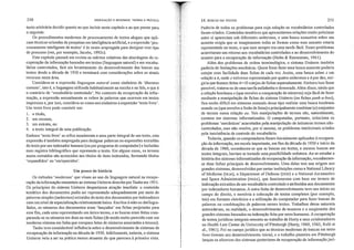 Um pouco de história
Os lilétodos 'modernos' que visam ao uso da linguagem natural na recupe-
ração da informação remontam ao sistema Unitenn descrito por Taube em 1951.
Os principios do sistema Unitenn despertaram atração imediata: o conteúdo
temático dos documentos podia ser representado adequadamente por meio de
palavras simples (unitermos) extraídas do texto dos documentos por indexadores
com um nível de especialização relativamente baixo. Escritos à mão ou datilogra-
fados, os números dos documentos eram <lançados' em fichas projetadas para
esse fim, cada uma representando um único termo, e as buscas eram feitas com-
parando-se os números em duas Oll mais fichas (de modo muito parecido com um
moderno sistema em linha que compara listas de números associados a termos).
Taube teve considerável influência sobre o desenvolvimento de sistemas de
recuperação da informação na década de 1950. Infelizmente, todavia, o sistema
Unitenn veio a ser na prática menos atraente do que parecera à primeira vista.
tanto arbitrária decidir quanto ao que incluir neste capítulo e ao que passar para
o seguinte.
Os procedimentos modernos de processamento de textos alegam que apli-
cam técnicas oriundas de pesquisas em inteligência artificial, e a expressão 'pro-
cessamento inteligente de textos' é às vezes empregada para designar esse tipo
de processo (ver, por exemplo, Jacobs, 1992c).
Este capftulo passará em revista os méritos relativos das abordagens da re-
cuperação da informação baseadas em textos (linguagem natural) e em vocabu-
lários controlados, fará ui11 levantamento do desenvolvimento das buscas em
textos desde a década de 1950 e terminará com considerações sobre os atuais
recursos nesta área.
Considera-se a expressão linguagem na/ural como sinônimo de 'discurso
comum', isto é, a linguagem utilizada habitualmente na escrita e na fala, e que é
o contrário de 'vocabulário controlado'. No contexto da recuperação da infor-
mação, a expressão normalmente se refere às palavras que ocorrem em textos
impressos e, por isso, considera-se como seu sinônimo a expressão 'texto livre',
Um texto livre pode consistir em:
1. o título,
2. um resumo,
3. um extrato, ou
4. o texto integral de uma publicação.
Embora <texto livre' se refira t1~ualmente a uma parte integral de um texto, esta
expressão é também empregada para designar palavras ou expressões extraídas
do texto por um indexador humano (ou por programa de computador) e incluídas
num registro bibliográfico que representa o texto. Em alguns casos, os tel1110S
assim extraidos são acrescidos aos títulos de itens indexados, formando títulos
'expandidos' ali 'enriquecidos'.
Padecia de todos os problemas para cuja solução os vocabulários controlados
foram criados. Conteúdos temáticos que apresentavam relações muito próximas
entre si apareciam sob diferentes unitermos, e uma busca exaustiva sobre um
assunto exigia que se imaginassem todas as formas como esse assunto estaria
representado no texto, o que nem sempre era uma tarefa fácil. Esses problemas
acarretaram um retorno aos vocabulários controlados e ao desenvolvimento do
tesauro para a recuperação da informação (Holm & Rasmussen, 1961).
Além dos problemas de ordem terminológica, o sistema Unitenn também
padecia de limitações mecânicas. Quem fosse fazer uma busca somente poderia
cotejar com facilidade duas fichas de cada vez. Assim, uma busca sobre A em
relação a B, onde A estivesse representado por quatro unitermos e B por dez, exi-
giria que fossem feitas 4x 10 cotejos de fichas separadamente. Embora isso fosse
possível, tratava-se de uma tarefa enfadonha e demorada. Além disso, ainda que
a relação booleana e (que envolve a comparação de números) seja fácil de fazer
mediante a manipulação de fichas do sistema Uniterm (ou fichas peek-a-boo),
fica muito difícil em sistemas manuais desse tipo realizar uma busca booleana
usando ou (que envolve a filsão de listas) e principalmente combinar (e) conjuntos
de termos nllma relação ali. Tais manipulações de termos são, naturalmente,
comuns em sistemas informatizados. O computador, portanto, soluciona os
problemas 'mecânicos' acarretados pela manipulação de inúmeros termos não-
controlados, mas não resolve, por si mesmo, os problemas intelectuais criados
pela inexistência de controle do vocabulário.
Todavia, quando os computadores foram inicialmente aplicados à recupera-
ção da informação, em escala imp011ante, em fins da década de 1950 e inicio da
década de 1960, reconheceu-se que as buscas em textos, e mesmo buscas em
textos integrais, haviam se tornado uma possibilidade sedutora. Ao se estudar a
história dos sistemas informatizados de recuperação da informação, reconhecem-
se duas linhas principais de desenvolvimento. Uma delas tem sua origem nos
grandes sistemas, desenvolvidos por certas instituições como a National Library
of Medicine (NLM), o Department of Defense (DOD) e a National Aeronautics
and Space Administration (NASA), que funcionavam com base em termos de
indexação extraidos de um vocabulário controlado e atribrrldos aos documentos
por indexadores humanos. A outra linha de desenvolvimento teve seu início no
campo do direito, e envolvia a colocação de textos completos (por exemplo,
leis) em formato eletrônico e a utilização do computador para fazer buscas de
palavras ou combinações de palavras nesses textos. Trabalhos dessa natureza
antecederam, na realidade, o desenvolvimento de tesauros e o surgimento dos
grandes sistemas baseados na indexação feita por seres humanos. A recuperação
de textos jurldicos integrais remonta ao trabalho de HOIty e seus colaboradores
no Health Law Center da University ofPittsburgh (Horty, 1960, 1962, Kehl et
aI., 1961). Foi no campo juridico que as técnicas modernas de buscas em texto
livre tiveram seu desenvolvimento inicial, e o trabalho pioneiro em Pittsburgh
lançou os alicerces dos sistemas posteriores de recuperação de informação jurí-
25114. BUSCAS E/vl TEXTOSINDEXAÇÀÜ E RESUMOS: TEORIA E PRÁTICA250
 