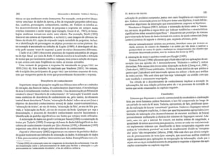 * Freitas (2002) vê a mineração como um componente da descoberta de conhecimento. Esta últi·
ma denominação inclui o pré-processamento de dados para facilitar a mineração e o pós·
processamento do 'conhecimento descoberto', a fim de validá-lo e re!lná-lo.
táticas ou que mudassem muito lentamente. Por exemplo) seria possível desen-
volver uma base de dados de óperas, a fim de responder perguntas sobre enre-
dos, cenários, personagens, compositores, estréias, etc. Embora os estudos so-
bre desenvolvimento de sistemas de perguntas e respostas em campos muito
restritos remontem a muito tempo (por exemplo, Green et aI., 1963), as tecno-
logias modernas tornam-nos muito mais viáveis. Por exemplo, Stock (l993)
descreve um sistema de hipermídia, o ALFRESCO, com imagens de afi"escos ita-
lianos do século XIV, capaz de responder ampla variedade de perguntas, inclusi-
ve a identificação de personagens OlI objetos presentes em certas pinhlras. Ou-
tro exemplo é encontrado no trabalho de Kupiec (1999). A abordagem ali des-
crita pode montar 'texto de resposta' a partir de vários documentos diferentes.
Clarke et aI. (200 I) descrevem processos de resposta automática de pergun-
tas do tipo fatual por meio da Rede. O método envolve a localização e extração
de textos que provavelmente contêm a resposta) bem como a seleção da respos-
ta que ocorra com mais freqüência em todos os trechos extraídos.
Uma vertente de perguntas e respostas foi introduzida no grupo TREC em
1999 (TREC-8). Este trabalho foi analisado por Voorhees (2001). No entanto,
não é exigido dos participantes do grupo TREC que extraiam respostas do texto)
mas que re.cllperem paltes do texto que provavelmente fornecerão a resposta.
Descoberta de conhecimento
Impoltante campo de pesquisa surgido nos últimos anos refere-se a métodos
de extração) das bases de dados) de conhecimentos imprevistos. A terminologia
da área é estranhamente confusa e incoerente. Uma denominação perfeitamente
razoável e clara é 'descoberta de conhecimento). Já 'mineração' é amiúde usada
como sinônimo de descobelta de conhecimento ou, pelo menos, do elemento
.central dessa descobelta.*Assim, 'mineração de dados) refere-se ao uso (com o
objetivo de descobrir conhecimentos novos) de dados numéricos/estatísticos,
'mineração de textos', ao uso de textos, 'mineraçfio da fala', ao uso da fala gra-
vada) e 'mineração da Rede), ao uso de recursos da Rede. Qualquer que seja a
denominação, o processo de descobrir conhecimento envolve basicamente a
identificação de padrões significativos nas fontes que estejam sendo utilizadas.
A mineração de dados em geral é revista por Benoit (2000) e a mineração de
textos por Trybula (1999). O emprego de bases de dados bibliográficos na des-
coberta de conhecimento é tratado por Qin e NOlton (1999), e Munakata (1999)
organizou uma série de artigos sobre descoberta de conhecimento.
Fayyad e Uthurusamy (2002) organizaram um número de periódico dedica-
do quase totalmente aos métodos de mineração de dados. A mineração de dados
é feita para encontrar padrões interessantes nos dados. Exemplificam com a 10-
283
Conclusões
Sistemas que dispensam o controle convencional de vocabulário e a indexação
feita por seres humanos podem funcionar, e isso foi comprovado ao longo de
um período de mais de 40 anos. Todavia, apresentam, de fato, problemas quan-
do da realização de buscas 'conceituais' genéricas. Embora a linguagem natural
apresente vantagens explícitas, é claro que aperfeiçoamentos ~~ropriados (uso
limitado da indexação e/ou desenvolvitllento de recursos auxIltares de busca)
provavelmente melhorarão a eficácia dos sistemas. de linguagem natl.ll·~L Ade-
mais, uma vez que a internet fez crescer) em mtlltas ordens de ma.gmtude, a
quantidade de textos acessíveis para pesquisa) tornou-se cada vez maIS necessá-
rio implementar sistemas que classificarão os itens recuperados segundo uma
ordem de 'relevância provável' ao invés de simplesmente dividir os 'recupera-
dos' pelos 'não-recuperados' (Maron, 1988). Não está claro que níveis comple-
xos de processamento de texto (por exemplo, que en~olvam anális~ sintática)
sejam necessários para aplicações de recuperação da mfonnação, amda que ~
sejam em serviços verdadeiramente de perguntas e respostas e algumas das aplt-
cações examinadas no capítulo seguinte.
14. BUSCAS EM TEXTOS
calização de produtos comprados juntos com mais freqü~ncia em, sup~rI,n~rca­
dos. Embora a mineração possa ser feita para testar uma lupótese, e maIS uh} de-
senvolver algoritlllos de mineração que essencialmente sugerem as hipóteses.
Nasukawa e Nagano (2001) definem a mineração de texto como o I'e,n~on­
tro) 110 texto) de padrões e regras úteis que indicam tendências e ~aracter.lshcas
sionificativas sobre assuntos específicos". Descrevem um protótipO de SIstema
p~'a mineração de bases de dados textuais em centros de ajuda comerciais [help
centers) (centros de supOIte a c1ient~s), que, segundo afirmam) pode:
detectar automaticamente defeitos nos produtos; identificar casos que (evar~m ao
rápido aumento do número de chamadas e as razões por trás disso; e .analisar a
produtividade do centro de ajuda e mudanças no comportamento dos c!lentes que
envolvam determinado produto, sem ler nenhum dos textos (p. 697).
A mineração de texto é também tratada por Knight (1999).. .
Embora Etzioni (1996) afirmasse que a Rede não é útil em aplicações de mi-
neração (em sua opinião ela é demasiadamente 'dinâmica e caótica)) outros
discordam. Pelo menos dois livros sobre mineração na Rede (Chang et aI., 200 I;
Chakrabarti, 2003) foram publicados. O último é mais teórico do que prático e
parece que Chakrabarti está interessado apenas em utilizar a Rede.para análise
de redes sociais. Não está claro que isso seja 'mineração' no sentido com que
este vocábulo é comumente empregado.
Em virtude de o descobrimento de conhecimento implicar a extração de
informações) há lima relação próxima entre ele e os processos de extração de
textos que serão examinados no capítulo seguinte.
INDEXAÇÃO E RESUMOS: TEORIA E PRÁTICA282
 