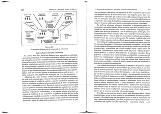 FIGURA 106
Os problemas fundamentais da recuperação da informação
Indexação por extração automática
No começo deste livro fez-se uma distinção entre indexação por atribuição
e indexação por extração. A maior parte da indexação feita por seres humanos é
por atribuição, pois envolve a representação do conteúdo temático por meio de
termos selecionados de algum tipo de vocabulário controlado. Na indexação por
extração, palavras ou expressões que aparecem no texto são extraídas e utiliza-
das para representar o conteúdo do texto como um todo. Os indexad.or~shuma-
nos procurarão selecionar expressões do texto que pareçam. ser bons indIcadores
daquilo de que trata um documento. Provavelmente serão influenciados pela fi-e-
qüência com que um termo aparece no documento e talvez onde aparece - no
tíhllo, resumo do autor, legendas das ilustrações, etc. - e por seu contexto.
Admitindo que o texto exista em formato eletrônico, é óbvio que o computa~
dor pode ser programado para realizar a indexação por extração, adotando esses
mesmos critérios de freqüência, posição e contexto. A indexação automática ba~
seada na freqüência de palavras tem origem na décadade 1950eno trabalho de
Luhn (1957) e Baxendale (1958). É possível escrevei" programas simples pata
contar as palavras num texto, desde que este tenha sido cotejado com uma lista
de palavras proibidas, a fim de eliminar palavras não-significativas (artigos, pre~
posições, conjunções e assemelhados), e, em seguida, ordenar essas palavras
sepundo a freqUência de sua ocorrência. As palavras do topo da lista serão,
evidentemente, escolhidas para serem os 'termos de indexação' do documento.
A definição do ponto de corte (ou seja, o ponto em que a lista será interrompida)
obedecerá a alguns de vários critérios possíveis: um número absoluto de pala-
INDEXAÇÃO E RESUMOS: TEORIA E PRATICA 15. INDEXAÇÃO AUTOMÁTICA, REDAÇÃO AUTOMÁTICA DE RESUMOS 287
vras, um número relacionado com a extensão do texto ou palavras que ocorram
com freqüência acima de determinado limiar. Um programa pouco mais com-
p.lexo extrairá expressões que ocorram com freqüência impOltante no texto. As-
Sim, um documento poderá ser representado com uma combinação de palavras
e expressões, e o critério de freqüência para a seleção das expressões será menos
rigoroso do que o critério pelo qual se selecionam as palavras importantes.
Ao invés de selecionar palavras e expressões, os programas podem ser
escritos para selecionar radicais. Assim, o radical calor seria escolhido e arma-
zenado em vez das variantes calor, caloria e calorimetria. Empregam~se pro-
g~·amas para derivação automática, a fim de eliminar apenas terminações sele-
clonada~ de. palavras (por exemplo, 'ado', 'ada', 'ando'). Evidentemente, é pos-
sfvel ~tn~Ulr pesos a todas as palavras, expressões ou radicais, que reflitam a
freqüencJa com que ocorrem no documento. Por exemplo, o radical calor pode
receber um peso numérico relativo ao fato de aparecer no texto, digamos, 12 vezes.
Os critérios de freqüência podem ser complementados com outros critérios.
Por exemplo, Baxendale (1958) propôs que somente a primeira e a última frase
de c~da'parágrafo fossem processadas, pois um de seus estudos demonstrara que
a primeira era o 'tópico fi·asa!' em 85% das vezes e a última o era em mitras 7%
dos casos. Considerava-se 'tópico frasal' aquele que provia o máximo de infor-
mações relativas ao conteúdo. Nos primórdios da indexação automática foram
propostos ou testados vários outros métodos para identificar os seomentos do< • • D
texto riCOS em I11formação'; programas de computador procurariam certos ele-
mentos, como locuções prepositivas, textos que viessem após 'palavras suoes-. , _ D
tlvas ,como conc/usoes e resumo do autor, e paltes do texto que incluíssem as
ocorrências primeiras de substantivos.
Uma evidente desvantagem do emprego da freqüência de palavras simples
ou expressões para a seleção de termos está em que, mesmo depois de usar uma
lista de palavras proibidas, algumas das palavras que ocorrem freqUentemente
num documento podem não ser bons discriminantes - que sirvam para díferen-
çar este documento de outros na base de dados - porque também ocorrem com
fi·eqüência na base de dados como um todo. Tomando~se um exemplo óbvio, as
palavras biblioteca e informação não seriam muito bons discriminantes de itens
numa coleção de biblioteconomia e ciência da informação. Assim, num docu-
mento a palavra biblioteca ocorre 12 vezes, enquanto a palavra amianto só
ocorre quatro vezes. No entanto, o último termo é muito melhor discriminante,
uma vez que se trata de um termo que raramente ocorre na literahlra de bibliote~
conomia. Seria um termo altamente importante numa coleção deste assunto,
mesmo que só ocorresse uma única vez num documento.
A t1"eBUência com que uma palavra ocorre num documento não é a única
freqüência para a qual se deve atentar no processamento de textos por com-
putador. A freqUência com que lima palavra ocorre na base de dados como um
todo é ainda mais importante. Quer dizer, as palavras que são os melhores dis-
criminantes são aquelas que são imprevisíveis e raras numa coleção - por
I
ItE
T
i
{Termos)
Termosll6gica
Texto
Itens)
lReferenciall
Pessoas em busca de
informação
Idt 1t
~
de computador
F...specialist3.S
em informaçao[Referencial]
Autores
*- ! ! ~ *. ! ,rum,""<diP
~Mensa::~tos) I~iQ<;~~1;;~:;j;<:Z~bt;:r;~i;;~3;;~s~!,ÜIltroi :iuJ:ntOS
sem1nlico~
Processadores de infonDacãO
(Textotomplelo Es~?,r;,,,= Pt~~~
Texto parcial *.1''''"*''·o <o lJ"Títulos
Resumos ~Outros
Representações Represell~ções
Representações de textos de pedidos
ext1::uladas por:
seres humanos S~O~l:;'~;;bim~-
computador) bUfcas na bMe
286
em
:;a
ti
 