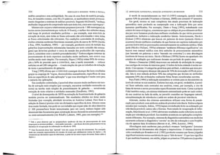 -;. Vale a pena observar que os pesquisadores modernos da area de processamento de texto
empregam as mesmas medidas ~ revocação e precisão- que foram descritas pela primeira 'ez na
literatura de recuperação da infomlação na década de 1950.
$$c Uma ferrtlluenta desse tipo 'aprende' com um corpus de texto de treinamento. Por exemplo,
dado um conjunto representativo de extratos de textos que snbidnmente tmtam do tópico x, ela
construirá um dicionário capaz de selecionar, a partir de um novo corpus de textos, frases sobre o
tópico x.
análise completa e sem ambigüidade. No caso de uma frase de matéria jornalís~
tica, de tamanho comum, com 20 a 25 palavras, os analisadores atuais provavel-
mente chegariam a centenas de análises possíveis. Segundo McDonald, "nenhum
analisador chegapelia decompreendertudo num texto real, como uma reportagem".
Mesmo com cO/para relativamente pequenos (cerca de I 500 mensagens) de
textos curtos (normalmente por volta de 14 frases), o melhor dos métodos atuais
está longe de produzir resultados perfeitos - por exemplo, num exercício de
extração de texto, nem todas as fi"ases relevantes são selecionadas e nem todas
as frases selecionadas são relevantes. Em condições controladas de avaliação,
muitos sistemas modernos funcionam somente perto da marca de 50/50 (Jacobs
e Rau, 1994; Sundheim, 1995) ~ por exemplo, produzem cerca de metade dos
gabaritos (representações estruturadas baseadas em texto extraído das mensa-
gens) que deveriam produzir e cerca de metade dos produzidos são esperados
(isto é, coincidem com. o modelo preestabelecido).*Embora alguns sistemas de
processamento de texto reportem resultados muito melhores, isso ocorre com
tarefas muito mais simples. Por exemplo, Hayes (1992a) relata 94% de revoca~
ção e 84% de precisão para o CONSTRUE, mas a tarefa executada ~ colocar
notícias em até 200 categorias ~é mais simples do que os trabalhos de extração
de texto e preenchimento de gabarito.
Yang (1999) afirma que o CONSTRUE consegue alcançar tão bons resultados
graças ao emprego de "regras, desenvolvidas manualmente, específicas de uma
área ou específicas de uma aplicação" e que essa abordagem é muito cara para
a maioria das aplicações.
Em condições controladas, é possível obter escores muito melhores em tare-
fas de extração mais simples (por exemplo, encontrar entidades nomeadas no
texto) ou tarefas mais simples de preenchimento de gabarito ~ envolvendo
extração de texto relativo a entidades nomeadas (Sundheim, 1995).
O nível de desempenho de 50/50 na extração de frase/conclusão de gabarito
também precisa ser contextualizado. São resultados obtidos em áreas muito
limitadas (por exemplo, atividade terrorista na América Latina). Para fazer a
seleção de frases é preciso criar um dicionário específico da área. Mesmo nllma
área rnuito limitada, isso pode ser um trabalho que requer mão-de~obraintensiva
(1 500 pessoas/hora foram mencionadas para um caso), embora hajam sido
desenvolvidas ferramentas para construção desses dicionários automaticamente
ou semi-automaticamente (ver Riloffe Lehnert, 1993, para um exemplo).**
A tarefa de encaminhamento na TREC-6 (1997) conseguiu, quando muito,
apenas 42% de precisão (Voorhees e Harman, 2000) com somente 47 assuntos.
Em geral, mesmo os mais complexos dos atuais processos de indexação
automática saem perdendo na comparação com a indexação feita por seres
humanos qualificados. Por exemplo, Chute e Yang (1993), trabalhando com
relatos de casos cirúrgicos, constataram que os códigos de procedimento atribuí-
dos por seres humanos produziam melhores resultados do que vários processos
automáticos, inclusive a indexação semântica latente. Anteriormente, Hersh e
Hickam (1991) relataram que buscas em palavras do texto (somente títulos e
resumos) davam melhores resultados do que buscas em registros indexados por
pessoas (MEDLlNE) ou processados automaticamente em ambiente médico. Mais
tarde (Hersh e Hickam, 1995a) relataram 'nenhuma diferença significativa' em
buscas num manual médico com dois métodos de processamento automático
(um baseado em palavras e outro 'baseado em conceitos') e uma abordagem
booleana de buscas em texto. Hersh e Hickam (1995b) fazem um apanhado dos
estudos de avaliação que realizaram durante um período de quatro anos.
Moens e Dmllortier (2000) descrevem um método de atribuição de catego-
rias a a1iigos de revistas de interesse geral. O índice de êxito relatado é muito mo-
desto. Com apenas 14 categorias genéricas para atribuir, o máximo que seus pro-
cedimentos conseguem alcançar não passa de 74% de revocação e 64% de preci~
são. Isto é, esse método atribuía 74% das categorias que deviam ser atribuídas
enquanto 64% das atribuições realmente feitas foram consideradas corretas.
Para Fidel (1994) a indexação automática se orienta para os documentos ao
invés de centrar-se nos usuários. Embora isso seja, em geral, verdadeiro, é possí~
vel fazer métodos mais centrados nos usuários, como, por exemplo, o liSO de
listas de termos a serem procurados especificamente num texto. Como a própria
Fidel também realça, um sistema totalmente automatizado pode ser mais centra~
do nos usuários no lado da saída, ao permitir consultas em linguagem natural,
retroalimentação de relevância e saída em ordem de provável relevância.
Ademais, muitos dos sistemas automáticos utilizam uma forma de ponde-
ração para produzir uma saída ern ordem de provável relevância. Embora alguns
estudos (por exemplo, Salton, 1972) hajam reivindicado êxito na ordenação por
relevância provável, outros não o fizeram. Num estudo de recuperação de infor-
mação, Marchionini et aI. (1994) obtiveram resultados muito inferiores na orde~
nação por relevância provável. Isso também aconteceu em aplicações completa-
mente diferentes. Por exemplo, sistemas de diagnóstico automático em medicina
raramente colocam o diagnóstico 'correto' no alto da ordenação e com freqüên-
cia ele aparece bem lá embaixo (Berner et aI., 1994; Kassirer, 1994).
Abordagens mais modernas para produzir resumos 'inteligentes' (resumos
automáticos) de documentos não chegam a impressionar. O sistema desenvol-
vido e avaliado por Brandow et aI. (1995) produziu resumos que foramjlllgados
significativamente menos aceitáveis do que o'lide do texto'. O que isso significa
é que analistas humanos, em média,julgan1 as primeiras 250 palavras (sllponha-
33515.INDEXAÇÀÜ AUTOMÂnCA, REDAÇÃO AUTOl1ÂTICA DE RESUMOSINDEXAÇÃO E RESUMOS: TEORIA E PRATICA334
n
 