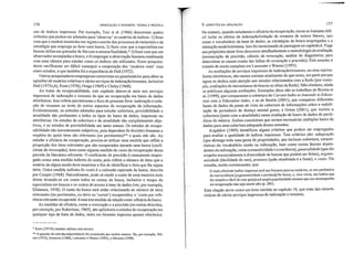 *' Keen (1977b) também utilizou esta técnica.
**' A questão da relevância/pertinência foi examinada por muitos autores. Ver, por exemplo, Wil-
son (1973), Swanson (1986), Lancaster e Warner (1993), e Minaro (1998).
uso de indices impressos. Por exemplo, Torr et aI. (1966) descrevem quatro
métodos que podem ser adotados para 'observar' os usuários de índices: 1) fazer
com que o usuário mantenha llm registro escrito dos processos de raciocínio e da
estratégia que emprega ao fazer uma busca, 2) fazer com que o especialista em
buscas utilize um gravador de fita com a mesma finalidade,*3) fazer com que um
observador acompanhe a busca, e 4) empregar a observação humana combinada
com uma câmara para estudar como os índices são utilizados. Esses pesquisa-
dores verificaram ser difícil conseguir a cooperação dos 'usuários reais' com
esses estudos, o que também foi a experiência de Hall (1972).
Outros pesquisadores empregaram entrevistas ou questionários para obter as
opiniões de usuários relativas a vários serviços de indexação/resumos, inclusive
Hall (1972a,b), Keen (1976), Drage (1969) e Cluley (1968).
Ao tratar da recuperabilidade, este capítulo deteve-se mais nos serviços
impressos de indexação e resumos do que na recuperação em bases de dados
eletrônicas. Isso reflete parcialmente o foco do presente livro: indexação e reda-
ção de resumos ao invés de outros aspectos da recuperação da informação.
Evidentemente, os métodos adotados para estudar cobertura, previsibilidade e
atualidade são pel1inentes a todos os tipos de bases de dados, impressas ou
eletrônicas. Os estudos de cobeliura e de atualidade são completamente obje-
tivos, e os estudos de previsibilidade um tanto menos. Os estudos de recllpe-
rabiJidade são inerentemente subjetivos, pois dependem de decisões humanas a
respeito de quais itens são relevantes (ou pertinentes)** e quais não são. Ao
estudar a eficácia da recuperação, precisa-se utilizar lima medida que reflita a
proporção dos itens relevantes que são recuperados durante uma busca (coefi-
ciente de revocação), bem como alguma medida do Cllsto da recuperação dessa
parcela da literatura relevante. O coeficiente de precisão é comumente empre-
gado como lima medida indireta do custo, pois reflete o número de itens que o
usuário de algum modo deve examinar a fim de identificar 11 itens que lhe sejam
úteis. Outra medida indireta do custo é a extensão esperada da busca, descrita
por Cooper (1968). Naturalmente, pode-se medir o custo de uma maneira mais
direta levando-se em conta todos os custos da busca, inclusive o tempo do
especialista em buscas e os custos de acesso à base de dados (ver, por exemplo,
Elchesen, 1978), O custo da busca será entãO relacionado ao número de itens
relevantes (ou pertinentes, ou úteis Oll 'novos') recuperados; o 'custo por refe-
rência relevante recuperada' é uma boa medida da relação custo-eficácia da busca.
As medidas de eficácia, como a revocação e a precisão (ou outras descritas,
por exemplo, por Robelison, 1969), são aplicáveis a estudos de recuperação em
qualquer tipo de base de dados, tanto em formato impresso quanto eletrônico.
No entanto, quando estudamos a eficácia da recuperação, torna-se bastante difí-
cil isolar os efeitos da indexação/redação de resumos de outros fatores, tais
como o vocabulário da base de dados, as es.tratégias de busca empregadas e a
interação usuário/sistema. Isso foi mencionado de passagem no capítulo 6. Foge
aos propósitos deste livro descrever detalhadamente a metodologia da avaliação
(mensuração da precisão, cálculo da revocação, análise de diagnóstico para
determinar as causas exatas das falhas de revocação e precisão), Este assunto é
tratado de modo completo em Lancaster e Warner (1993).
As avaliações de serviços impressos de indexação/resumos, ou seus equiva-
lentes eletrônicos são menos comuns atualmente do que antes, em pm1e porque
agora se dedica t~ais atenção aOs estudos relacionados com a Rede (por e~em­
pio, avaliações de mecanismos de buscas ou sítios da Rede). Não obstante, ainda
se publicam algumas avaliações. Exemplos disso são os trabalhos de Brown et
aI. (1999), que compararam a cobertura do Currel1t lndex to JOllrl1a/s in Edllca-
tiol1 com o Education Index, e os de Brettle (2001), que comparou diferentes
bases de dados do ponto de vista da cobertura de infol111ações sobre a reabíli-
tação de pOliadores de doença mental grave, e Green (2001), que incluiu a
cobertura üunto com a atualidade) numa avaliação de bases de dados de perió-
dicos de música. Ambos concluíram que seriam necessárias múltiplas bases de
dados para uma cobeliura adequada desses assuntos.
Azgaldov (1969) identificou algnns critérios que podem ser empregados
para avaliar a qualidade de índices impressos. Tais critérios são: adequação
(que abrange toda llma gama de propriedades, que incluem cobertura, caracte-
rísticas do vocabulário usado na indexação, bem como certos fatores depen-
dentes da indexação, como a exaustividade e a coerência), generalidade (que diz
respeito essencialmente à diversidade de buscas que podem ser feitas), ergono-
micidade (facilidade de uso), presteza (quão atualizada é afonte), e custo. Ele
ressalta, muito corretamente, que:
O mais eficiente índice impresso será um fracasso para os usuários, se seu parâmetro
de conveniência [ergonomicidade e presteza] for baixo, c, vice-versa, um índice que
for simples e fácil de usar granjeará ampla popularidade mesmo que seu desempenho
na recuperação não seja Illuito alto (p.28t).
Esta citação serve como um bom intróito ao capítulo 10, que trata das caracte-
rísticas de vários serviços impressos de indexação e resumos.
1579. ASPECTOS DA AVALIAÇÃOINDEXAÇÃO E RESUMOS: TEORIA E PRÁTICA156
 