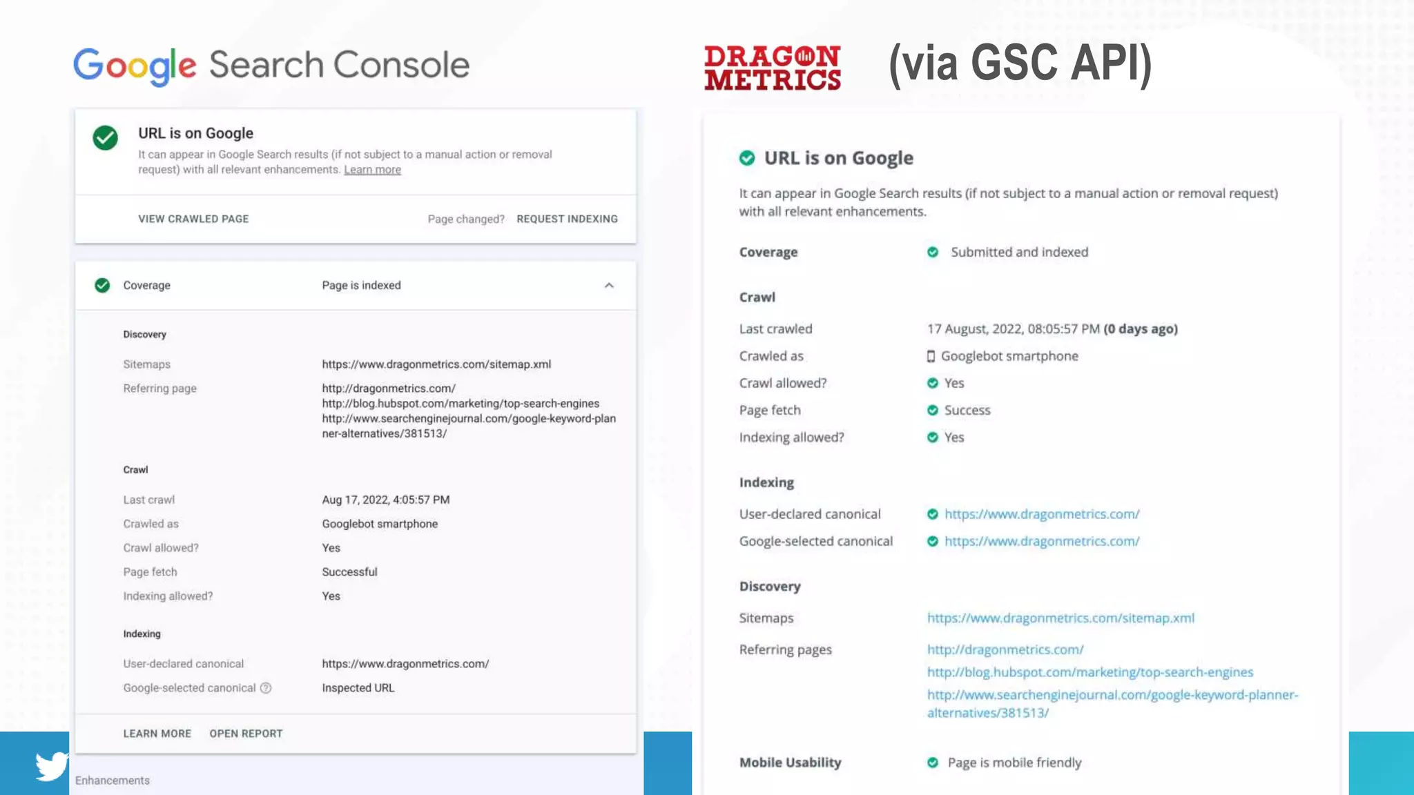 #brightonSEO @simonlesser
(via GSC API)
 
