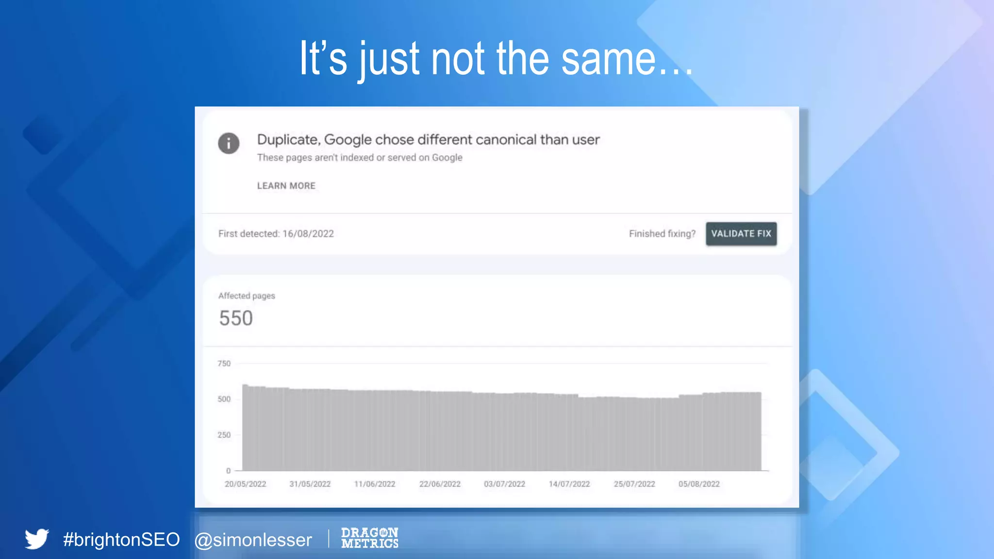 #brightonSEO @simonlesser
It’s just not the same…
 