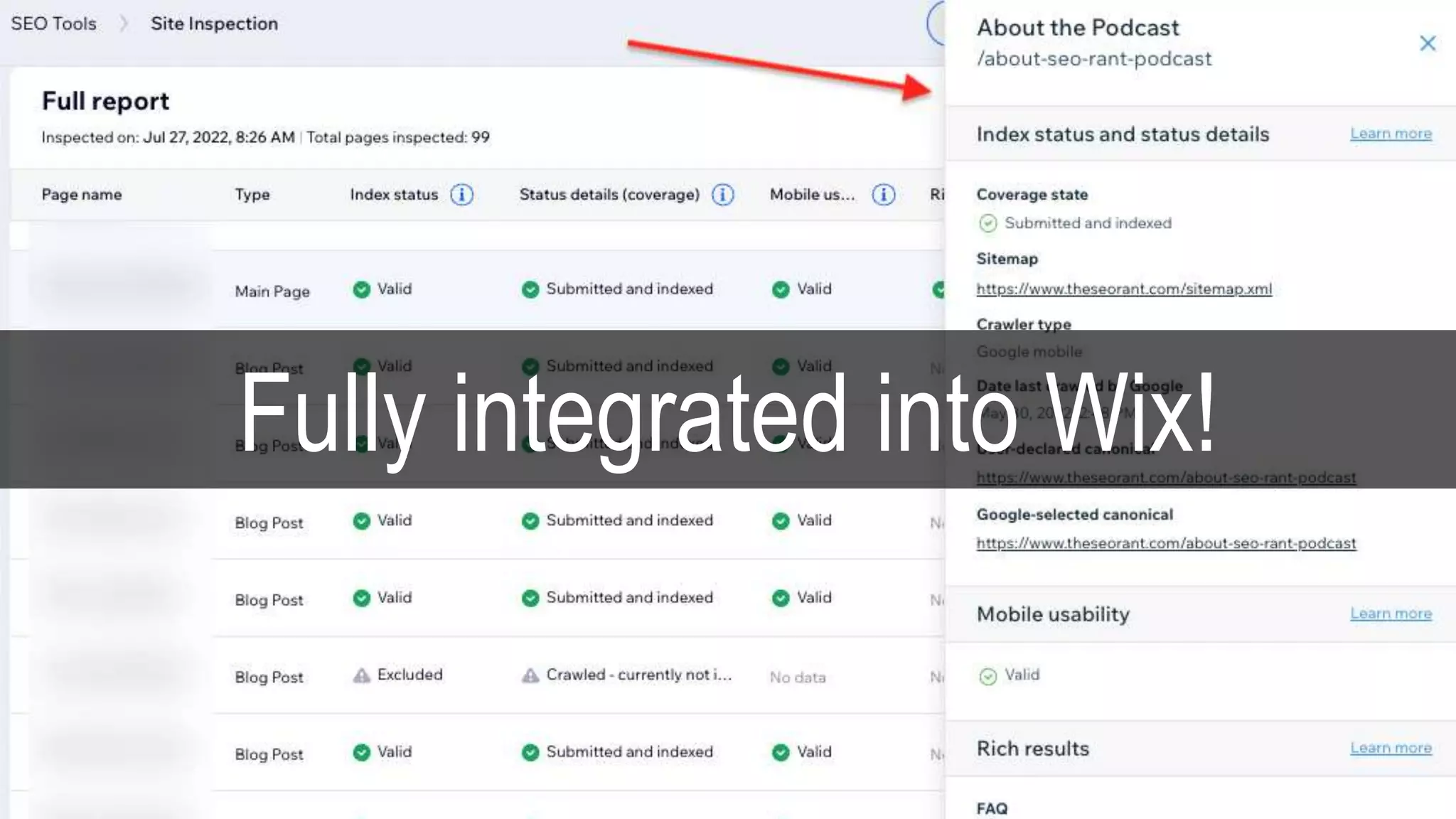 #brightonSEO @simonlesser
Fully integrated into Wix!
 