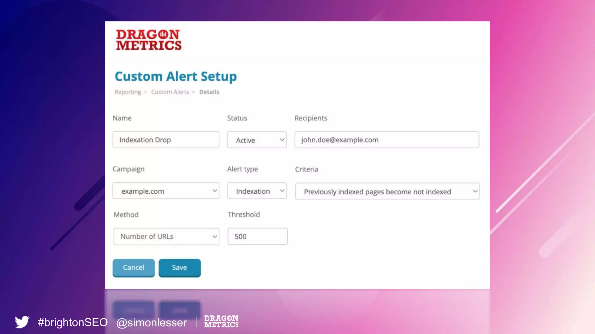 #brightonSEO @simonlesser
 