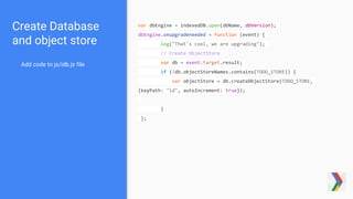 IndexedDB and Push Notifications in Progressive Web Apps | PPTX