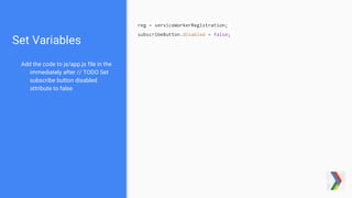 IndexedDB and Push Notifications in Progressive Web Apps | PPTX