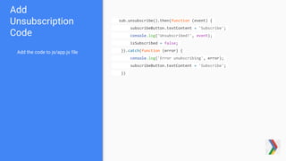 IndexedDB and Push Notifications in Progressive Web Apps | PPTX