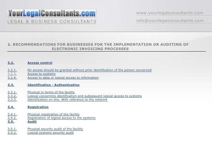 index document electronic invoicement