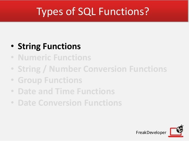 SQL Functions