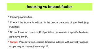 Indexing, Impact Factor and Plagiarism.pptx