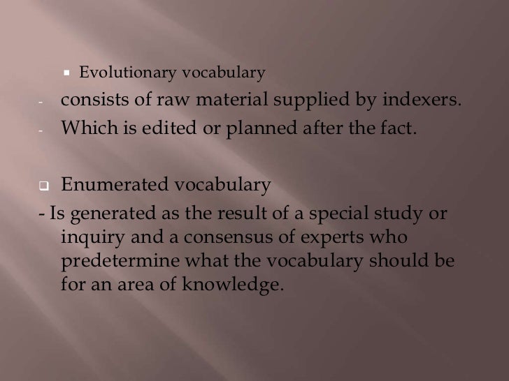 Indexing languages (2)