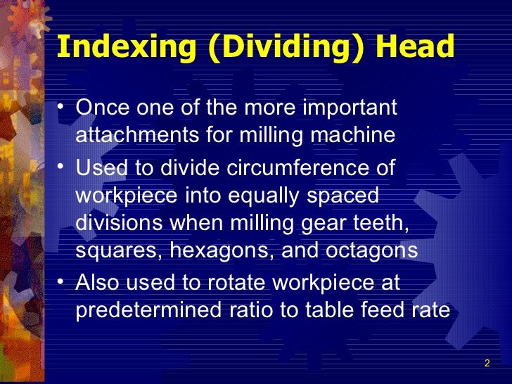 Indexing Or Dividing Head
