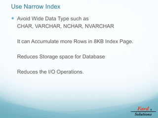 SQL Server Index and Partition Strategy | PPT