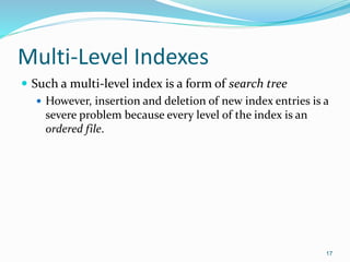 Indexing structure for files | PPTX