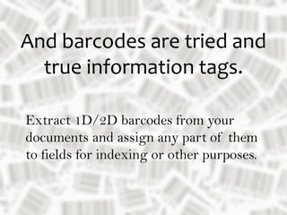 Let’s go through a simple
barcode scenario.
If you’d like, download our trial version
and follow along in ImageRamp Batch.
 