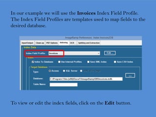 The Edit Field screen lets you make changes to the field
properties such as data type, default values, and field name.
Now...