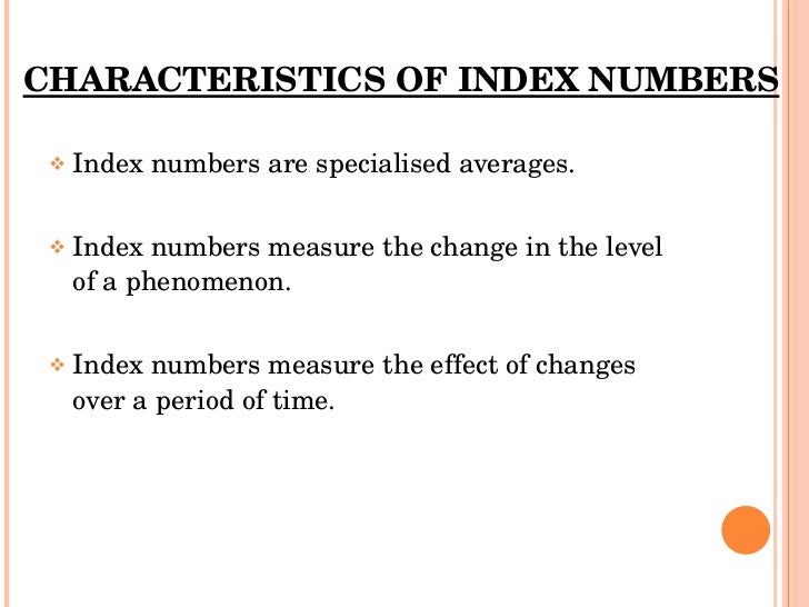 Index Number