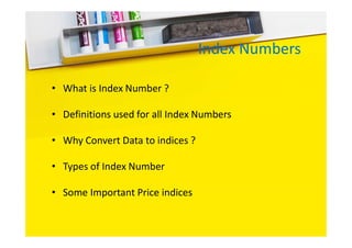 Index Number and it's types explained in | PPT