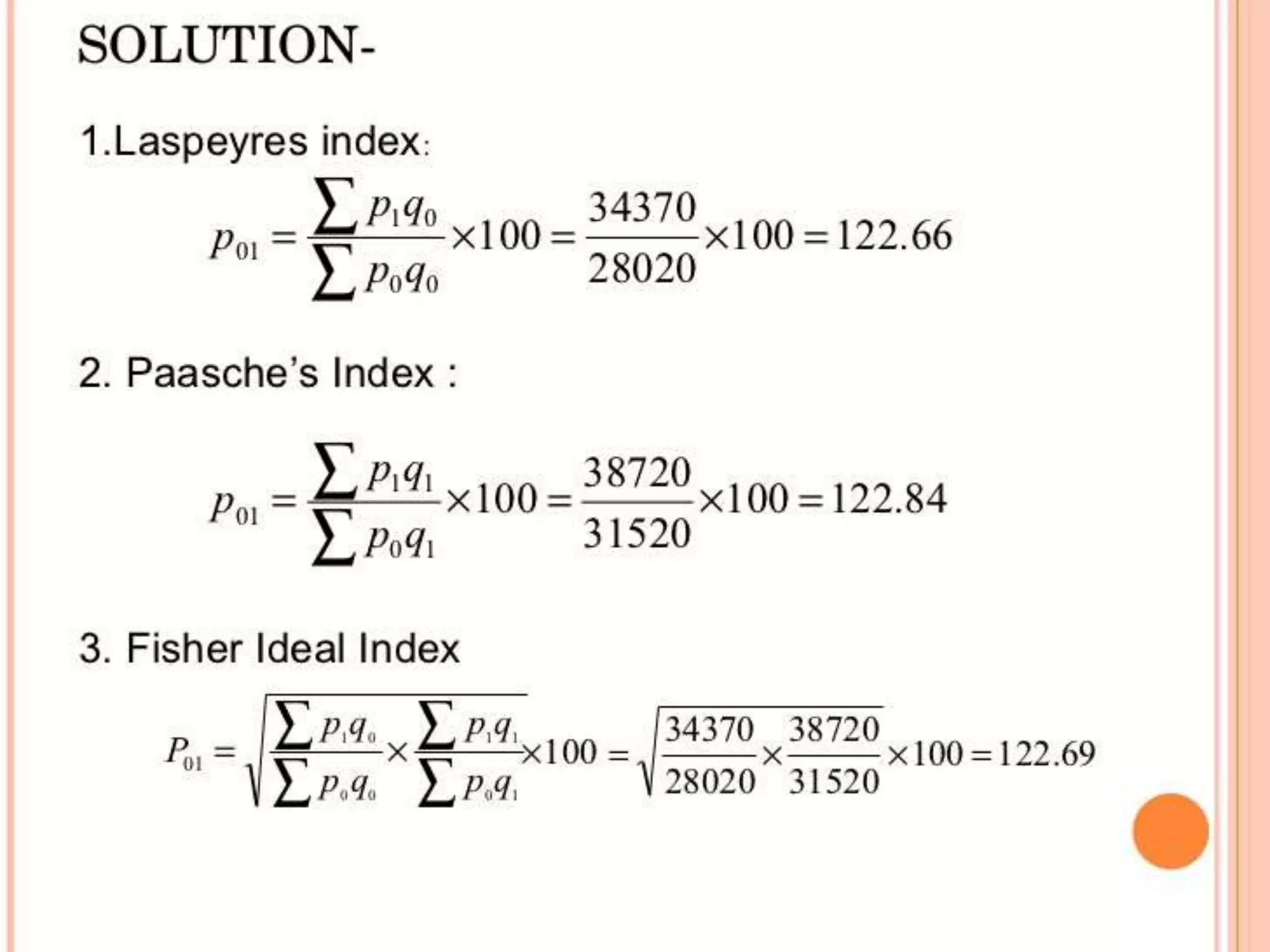 Index numbers | PPTX
