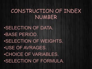 Index numbers | PPTX
