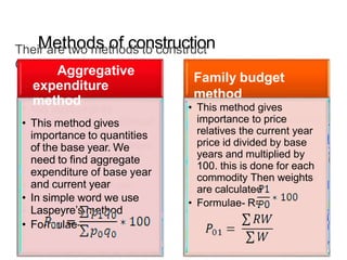 index numbers, which is required for the mba students | PPTX