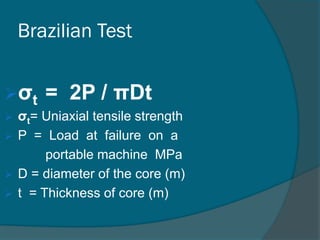Index properties of rocks | PPTX