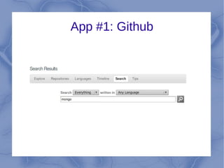 App #1: Github
 