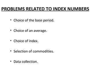 Collection Index Computation Example Problems Index Numbers | PPT