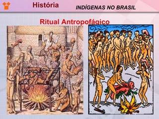História Ritual Antropofágico INDÍGENAS NO BRASIL 