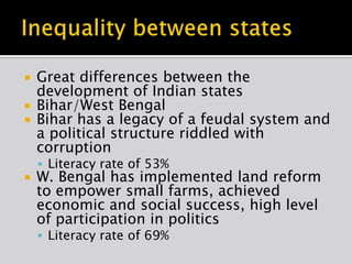 Development issues facing India | PPTX