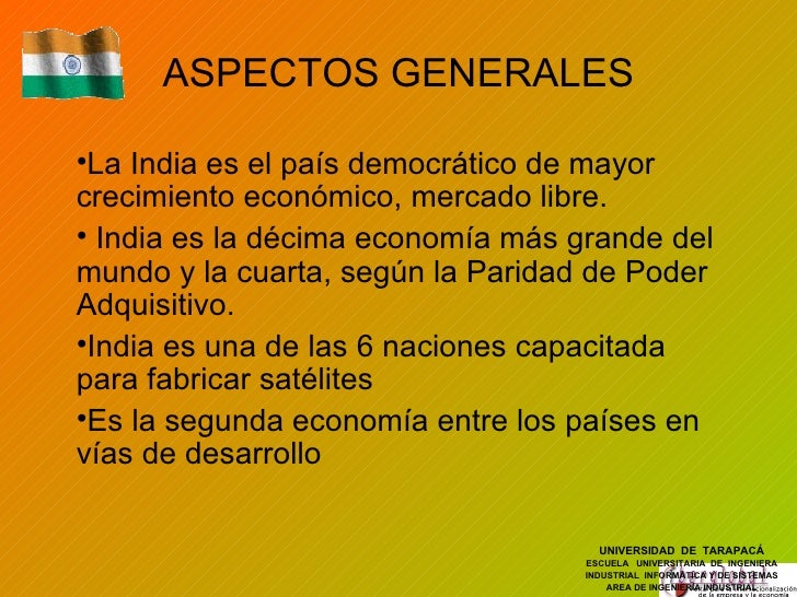 India, desarrollo economico India, desarrollo economico