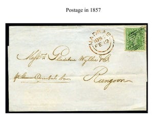 Postage in 1857 