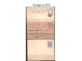 Postage in 1857 