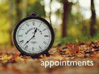 appointments
 