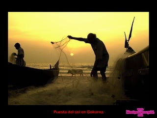 Puesta del sol en Gokarna
 