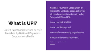 India - A Cashless Economy (NPCI/UPI) | PDF