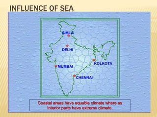 INFLUENCE OF SEA
 