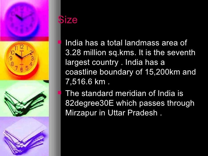 India size and location