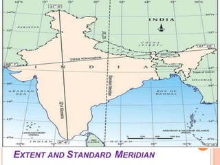 EXTENT AND STANDARD MERIDIAN
 