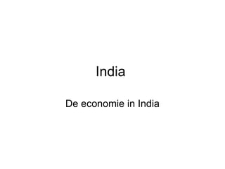 India  De economie in India 